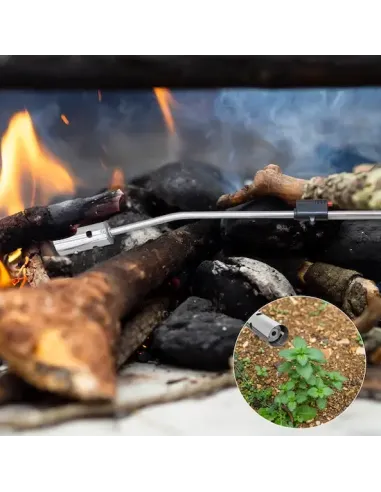 comprar soplete quemar hierba con encendido piezoeléctrico con cartucho gas en tienda abonica