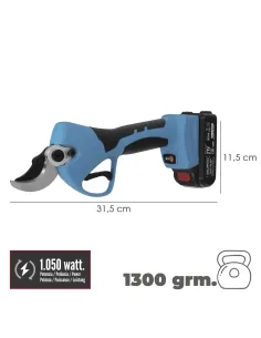 comprar tijeras podar a batería 21 volt. con 2 baterías y maletín en tienda online abonica 2