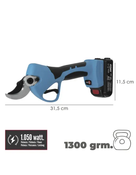 comprar tijeras podar a batería 21 volt. con 2 baterías y maletín en tienda abonica
