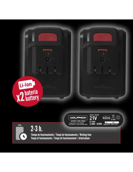 comprar tijeras podar a batería con 2 baterías y maletín en tienda abonica