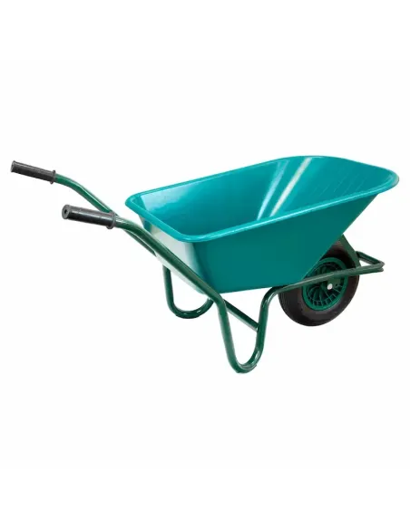 comprar carretilla plástico desmontada 100 litros verde en tienda online abonica