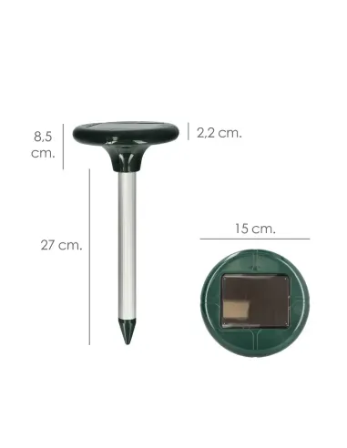 Comprar pincho ahuyentador de topillos por ultrasonidos y carga solar en abonica