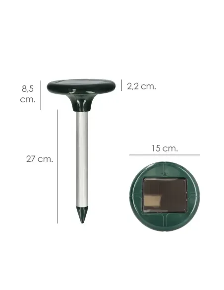 Comprar pincho ahuyentador de topillos por ultrasonidos y carga solar en abonica