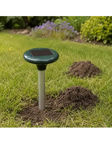 Comprar pincho ahuyentador de topillos por ultrasonidos y carga solar en abonica
