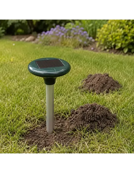 Comprar pincho ahuyentador de topillos por ultrasonidos y carga solar en abonica