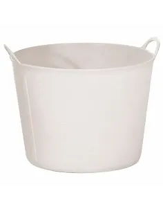 comprar capazo plástico blanco 40 litros en tienda online abonica