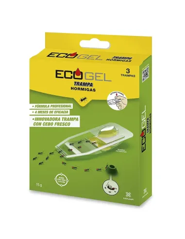 Compra el kit de tres trampas para hormigas profesionales con 4 meses de persistencia en tienda abonica