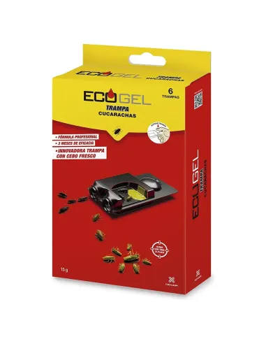 Comprar Ecogel trampa anticucarachas profesional 6 uds | Abonica