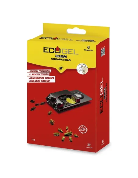 Comprar Ecogel trampa anticucarachas profesional 6 uds | Abonica