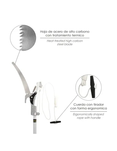 comprar corta ramas con serrucho mango aluminio extensible 1,8 a 2,8 metros abonica