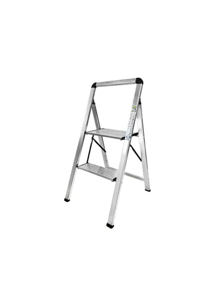 Comprar escalera de aluminio de dos peldaños en tienda online abonica
