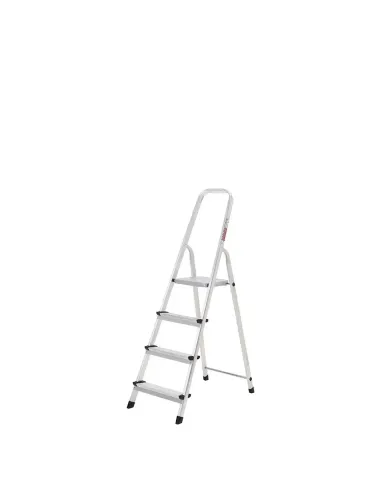 Comprar escalera plegable de alumino de cuatro peldaños en tienda online abonica