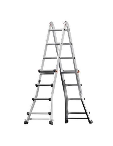 comprar escalera de aluminio extensible y plegable de 5 más 5 peldaños en tienda online abonica