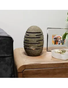 comprar porta velas de piedra de río natural diseño vertical en tienda abonica 2