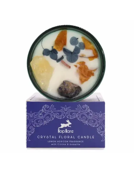 comprar vela sol con flores y gemas en tienda abonica