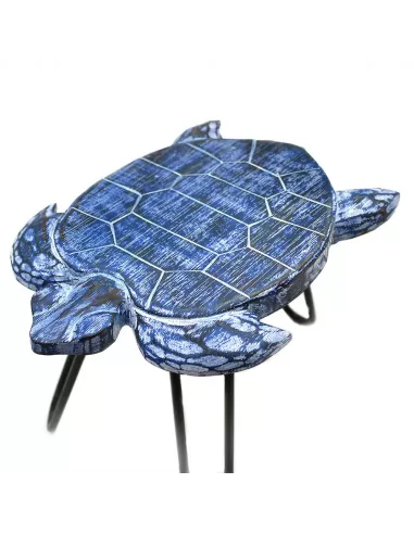 Juego de 3 Maceteros de Madera Albasia Tortugas | Decoración Natural