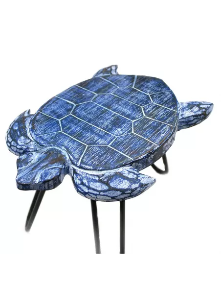Juego de 3 Maceteros de Madera Albasia Tortugas | Decoración Natural