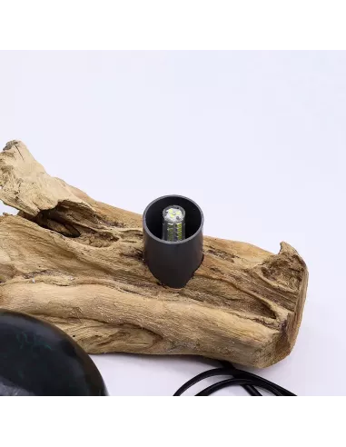 Lámpara de Mesa Artesanal Craquelada Verde Esmeralda - Iluminación de Lujo