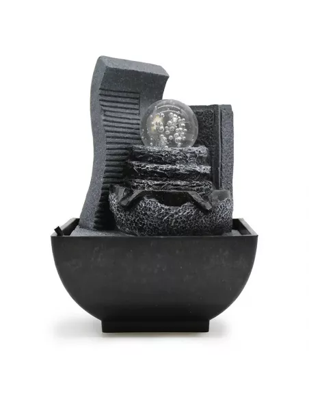 Fuente de Agua Decorativa Interior y Exterior 18 cm | Cascada de Roca