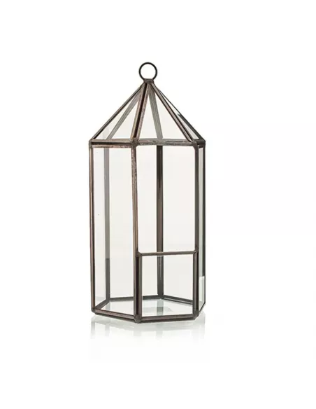 Terrario de Vidrio Linterna | Decoración de Lujo para Interiores y Exteriores