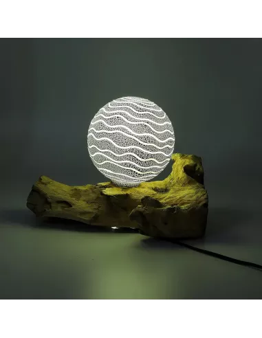 Lámpara de Mesa con Pantalla Esférica - Iluminación Premium - Varias tonalidades