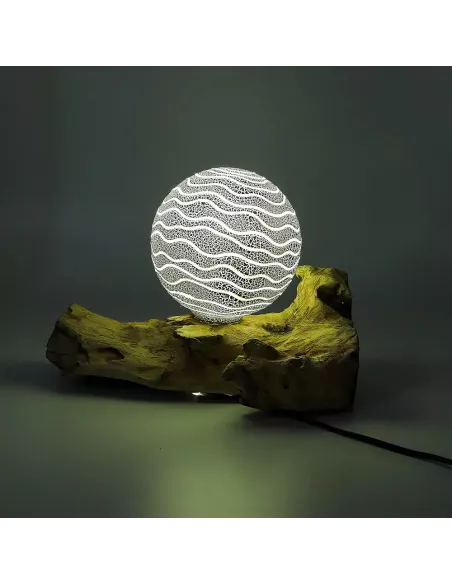 Lámpara de Mesa con Pantalla Esférica - Iluminación Premium - Varias tonalidades