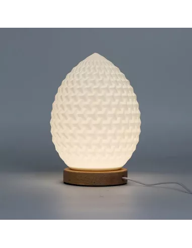 Lámpara Estilo Onda Lágrima - USB - 3 Ajustes - Diseño Artesanal