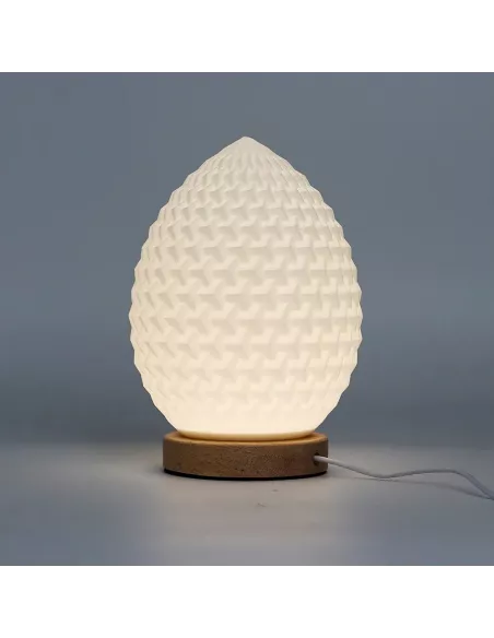 Lámpara Estilo Onda Lágrima - USB - 3 Ajustes - Diseño Artesanal