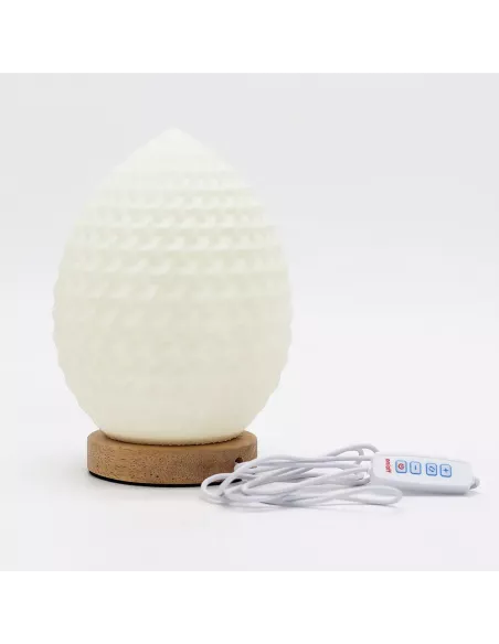 Lámpara Estilo Onda Lágrima - USB - 3 Ajustes - Diseño Artesanal