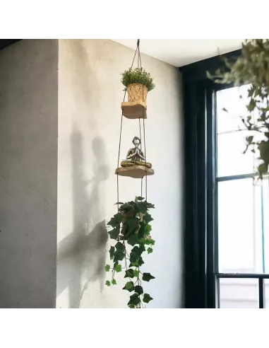 Estantería Colgante de Madera Gamel | Diseño Natural y Sostenible