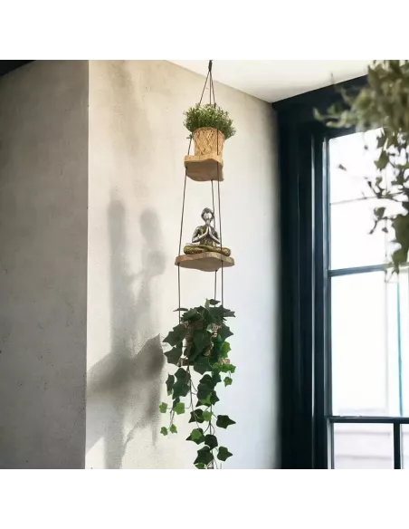 Estantería Colgante de Madera Gamel | Diseño Natural y Sostenible