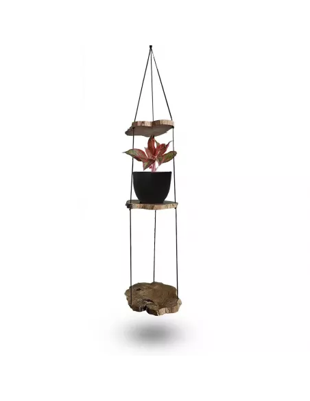 Estantería Colgante de Madera Gamel | Diseño Natural y Sostenible