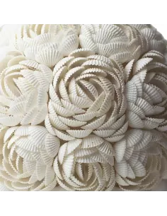 Lámpara Boho Sea Shell Rosa Ovalada | Iluminación Artesanal Marina 2