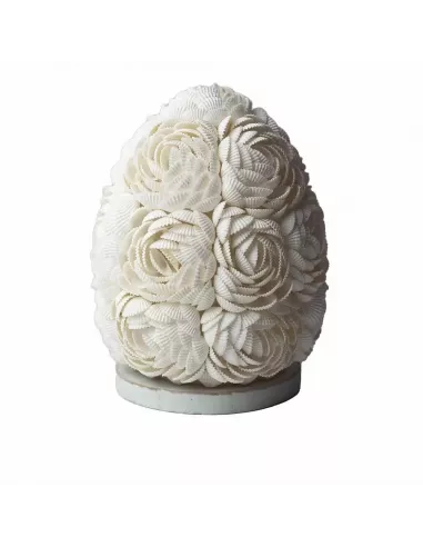 Lámpara Boho Sea Shell Rosa Ovalada | Iluminación Artesanal Marina