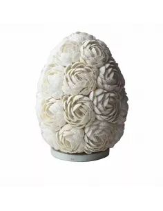 Lámpara Boho Sea Shell Rosa Ovalada | Iluminación Artesanal Marina