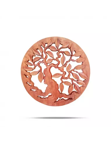 Panel Decorativo Redondo de Madera Árbol de la Vida | Decoración Natural