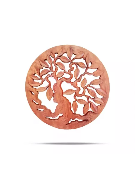 Panel Decorativo Redondo de Madera Árbol de la Vida | Decoración Natural