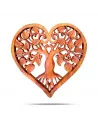 Panel Decorativo Corazón de Madera Árbol de la Vida | Decoración Natural