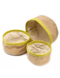 “Conjunto de 3 Cestas de Yute Natural – Organización Elegante” 2