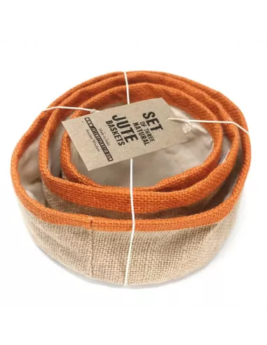 “Conjunto de 3 Cestas de Yute Natural – Organización Elegante”