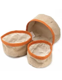 “Conjunto de 3 Cestas de Yute Natural – Organización Elegante”