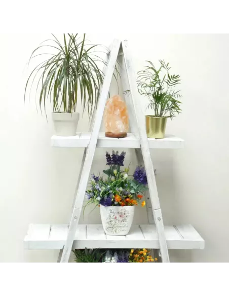 Plegable “A” Frame Display Blanco y Marrón | Exhibición Elegante y Rústica