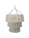 Candelabro de Macramé Natural y Negro | Decoración Elegante y Sofisticada