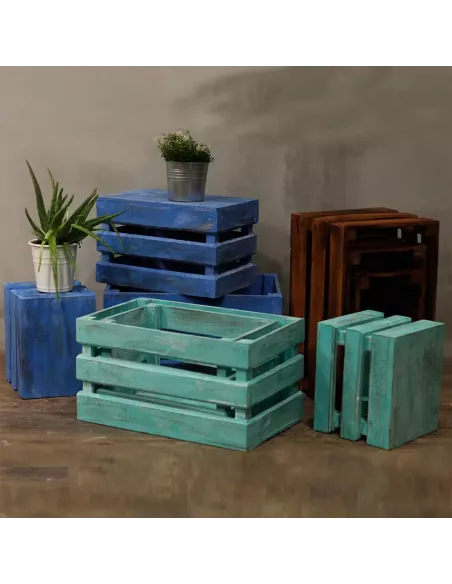 Caja de Frutas Decorativa | Set de 3 en Varios Colores
