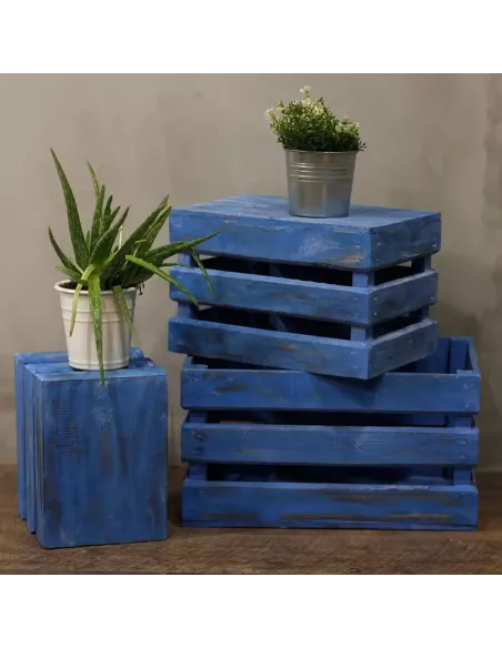 Caja de Frutas Decorativa | Set de 3 en Varios Colores