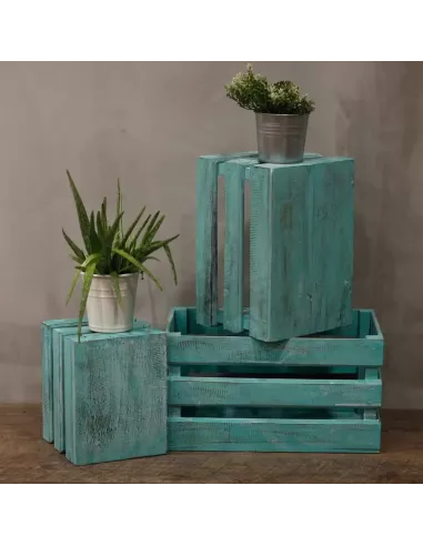 Caja de Frutas Decorativa | Set de 3 en Varios Colores