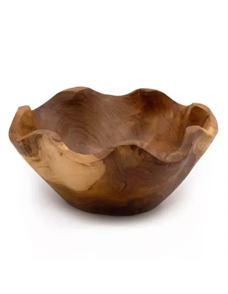Frutero Mediano de Madera de Teca Lisa | Diseño Rústico y Moderno