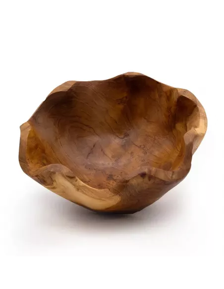 Frutero Mediano de Madera de Teca Lisa | Diseño Rústico y Moderno