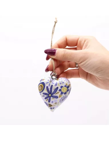Corazón de madera decorativo grande | Decoración artesanal sostenible
