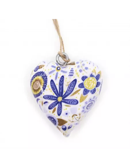 Corazón de madera decorativo grande | Decoración artesanal sostenible